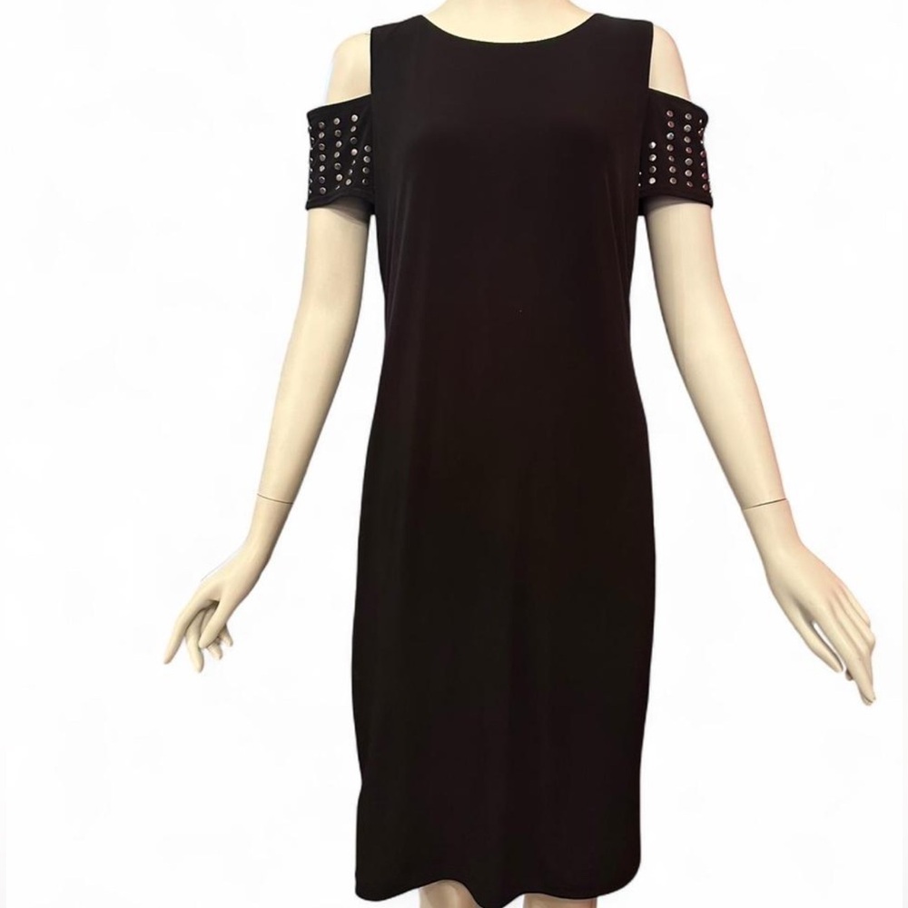 NWT Calvin Klein Black Cold Shoulder Dress